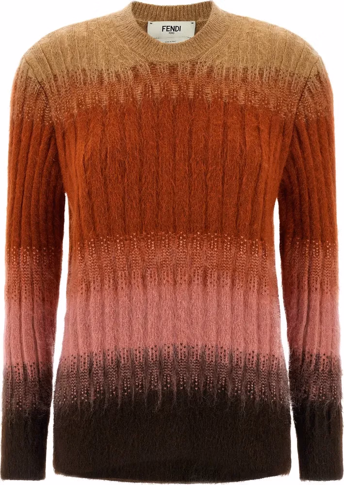 Fendi Multicolor Wool Cardigan