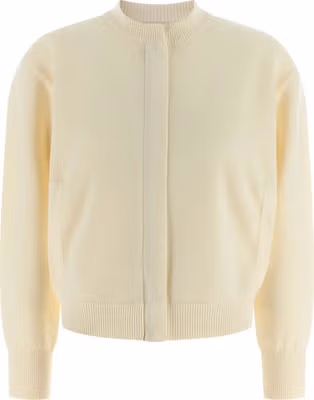 White Virgin Wool Cardigan