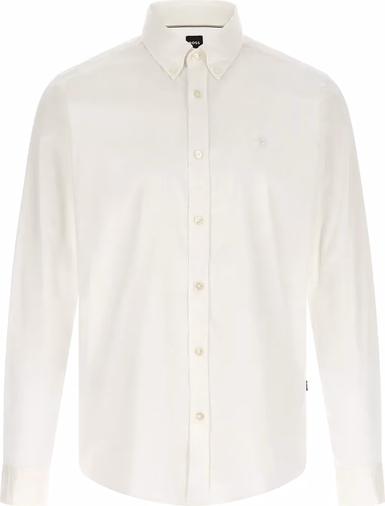 Hugo Boss White Cotton Blouse