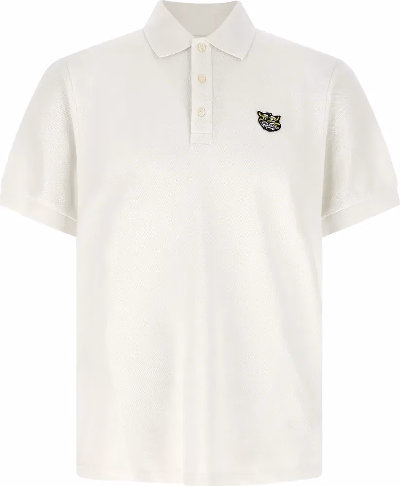 Kenzo White Cotton Polo Shirt