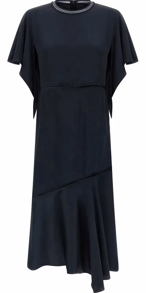 Fabiana Filippi Blue Viscose Midi Dress