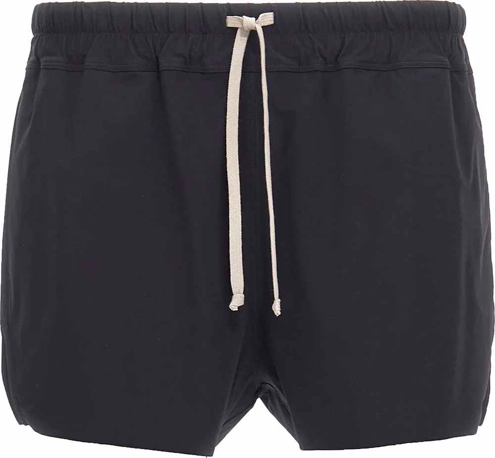 Rick Owens Black Nylon Swim Shorts