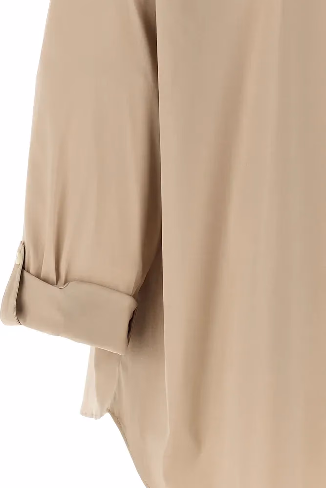 Brunello Cucinelli Beige Cotton Blouse