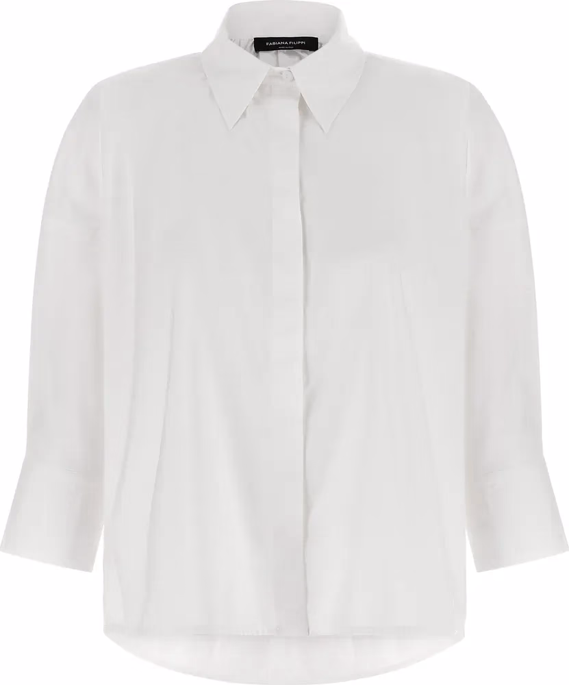 Fabiana Filippi White Cotton Blouse