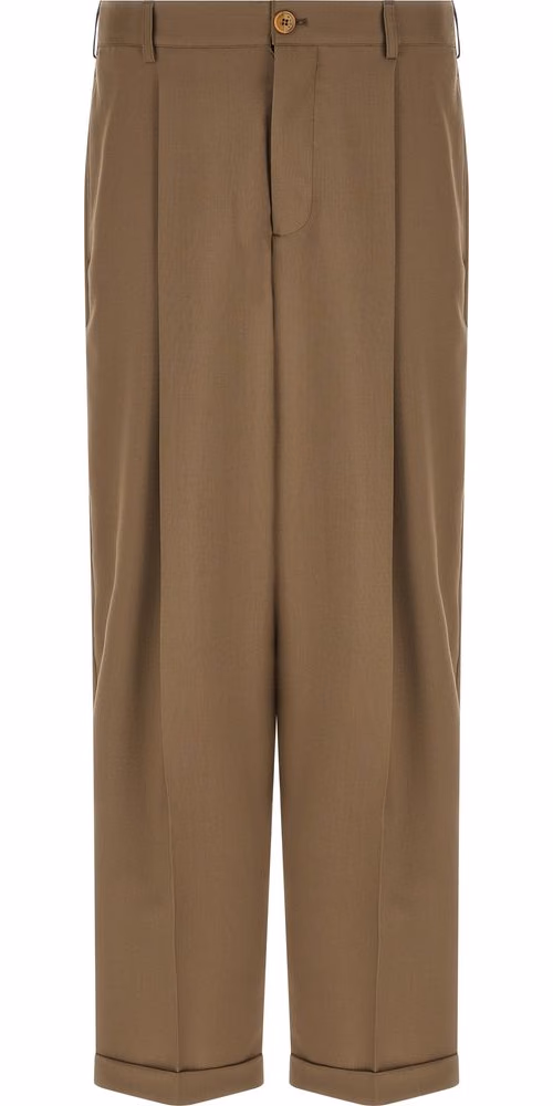 Marni Beige Virgin Wool Casual Pants