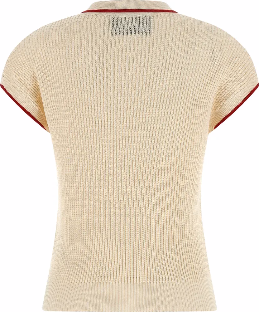 Valentino Garavani Beige Cotton Shortsleeve Shirt