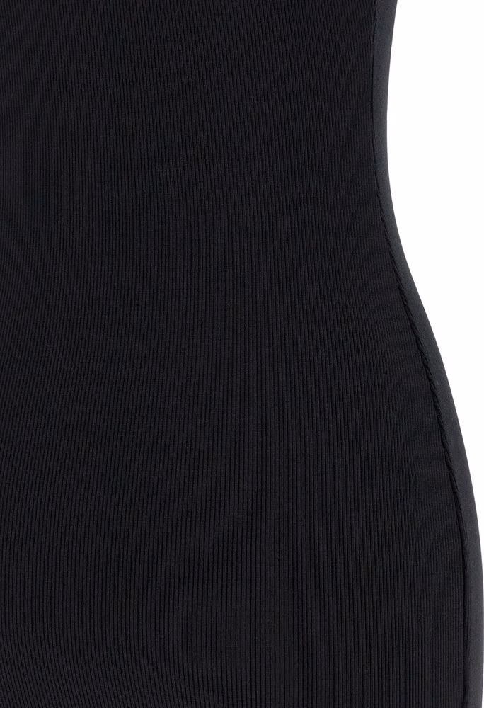 Off-White Bicolor Cotton Short Dress