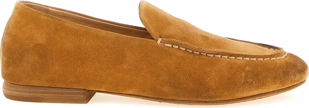 Marsell Brown Calfskin Slip-On Loafers