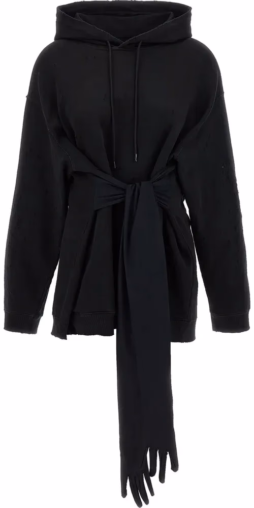 MM6 Maison Margiela Black Cotton Short Dress
