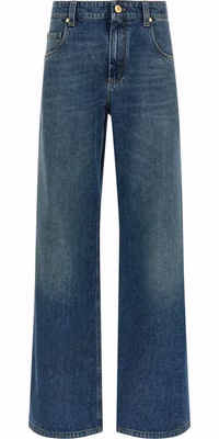 Blue Cotton Jeans Denim