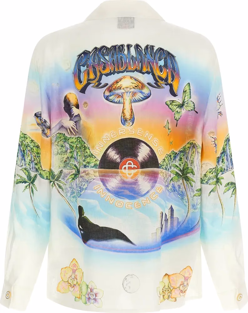 Casablanca Multicolor Linen Blouse