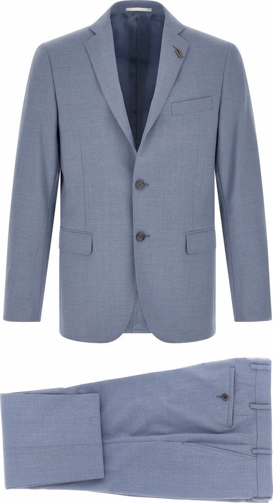 Pal Zileri Blue Polyester Two-Piece Suit