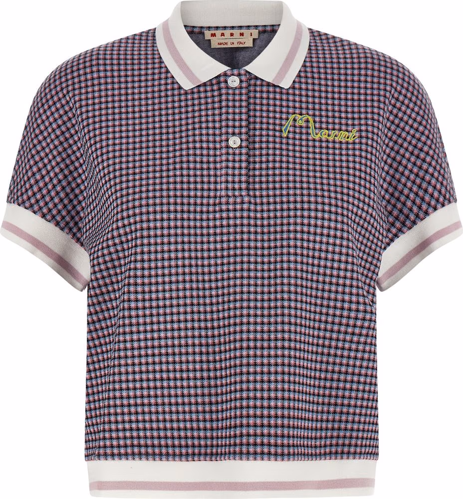 Marni Multicolor Viscose Polo Shirt