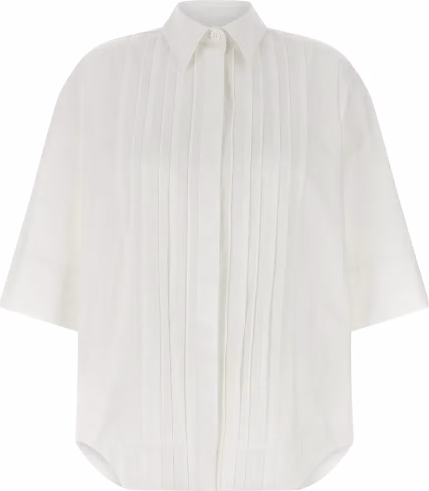 P.A.R.O.S.H. White Cotton Blouse