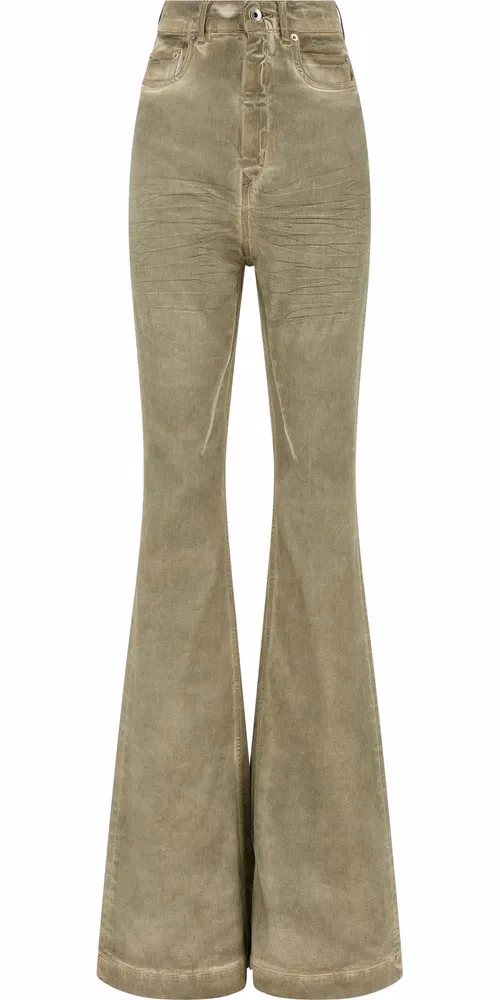 DRKSHDW Beige Cotton Bootcut Jeans