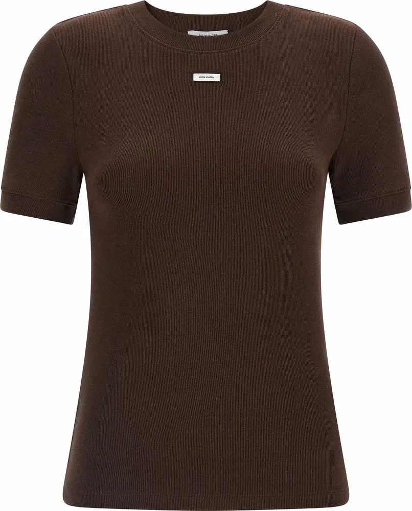 Entire Studios Brown Cotton T-Shirt