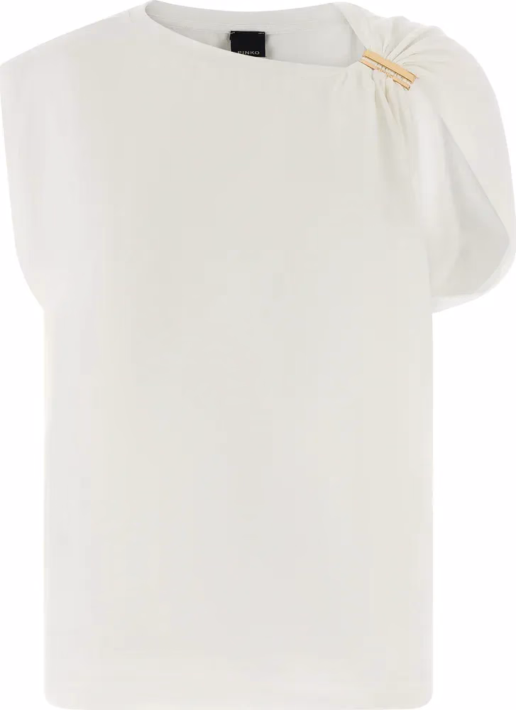 PINKO White Cotton T-Shirt