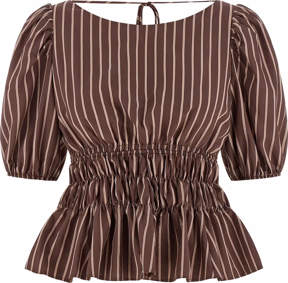PINKO Brown Viscose Pattern Shirt