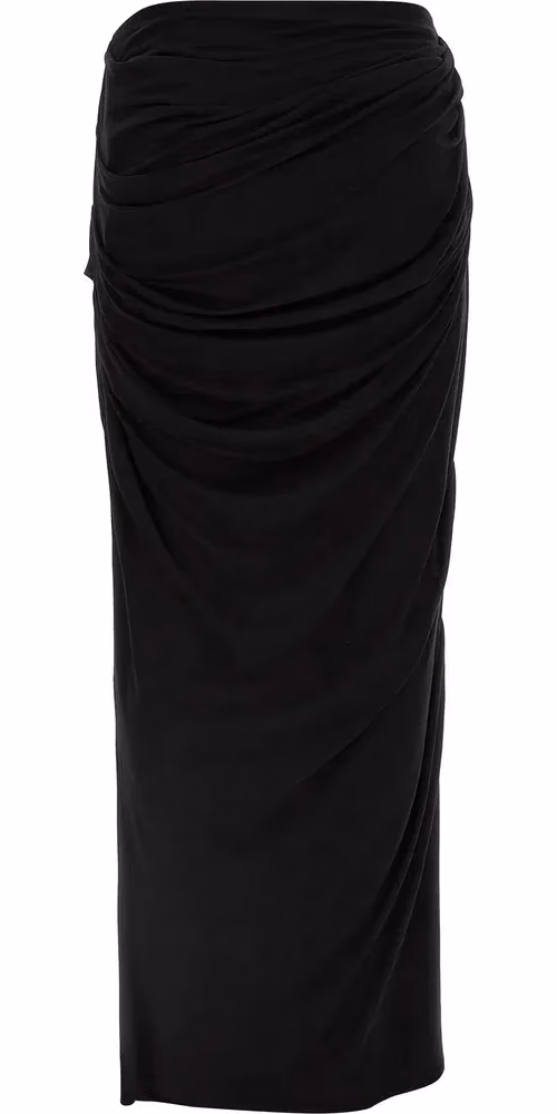 Entire Studios Black Viscose Mini Skirt