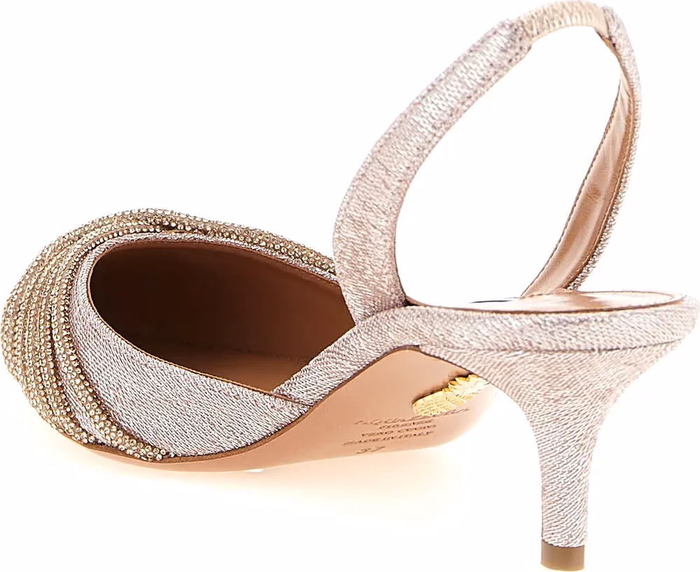 Aquazzura Multicolor Textile Mid Heel Pumps