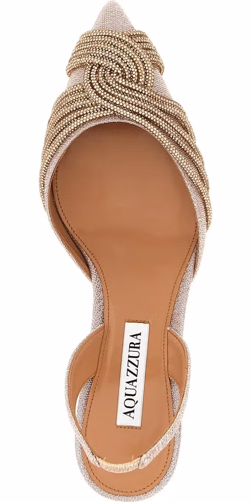 Aquazzura Multicolor Textile Mid Heel Pumps