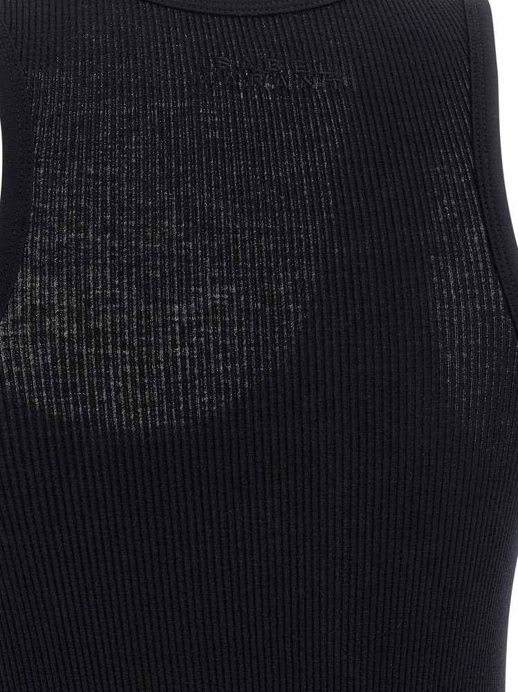 Isabel Marant Black Cotton Tank Tops