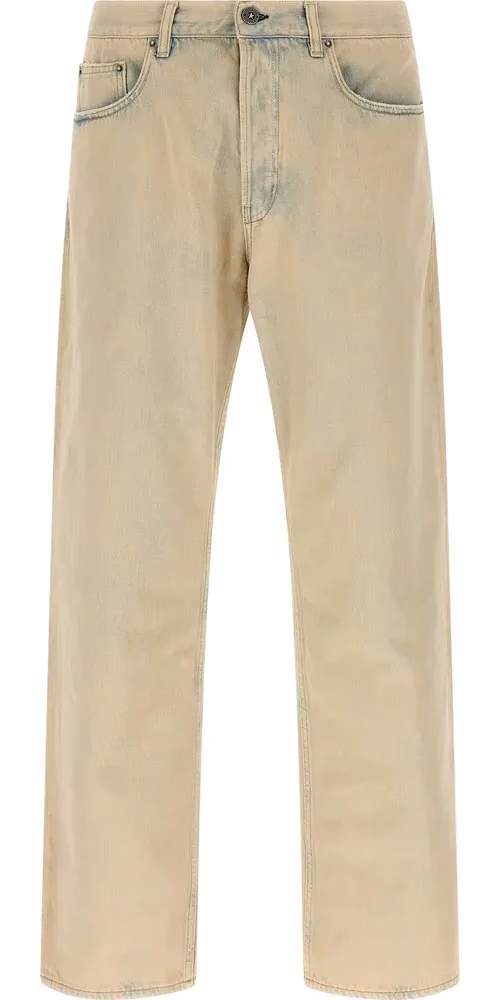 Golden Goose Beige Cotton Jeans Denim