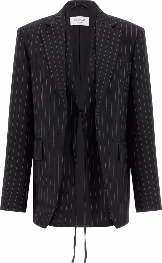 Sportmax Black Wool Blazer
