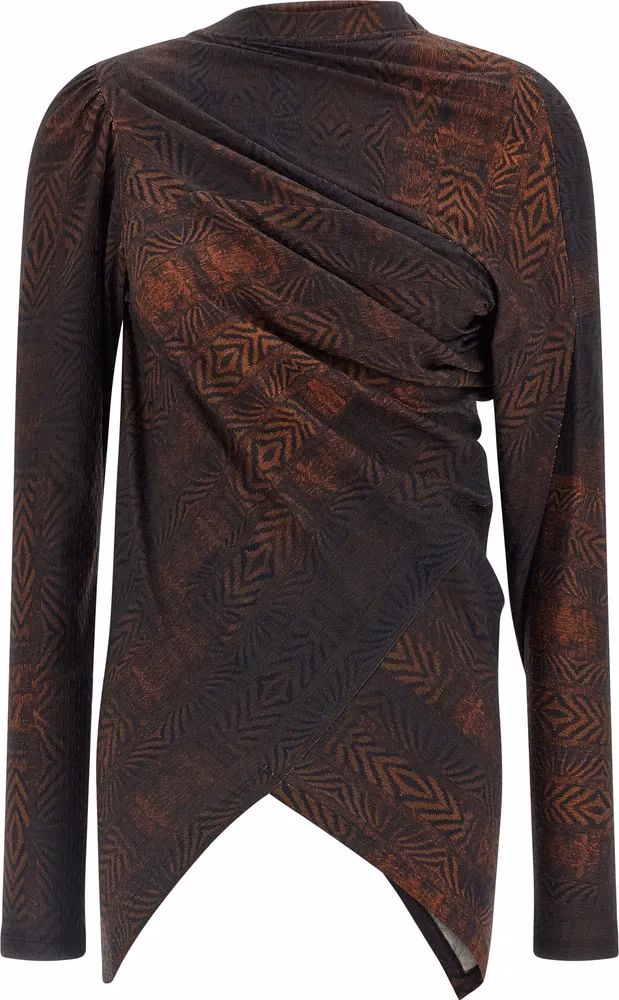 Kiko Kostadinov Brown Cotton Shirt