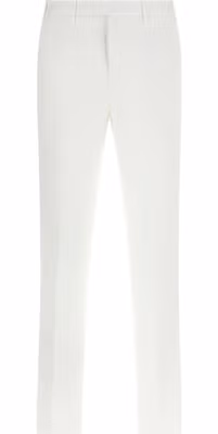 White Cotton Dress Pants