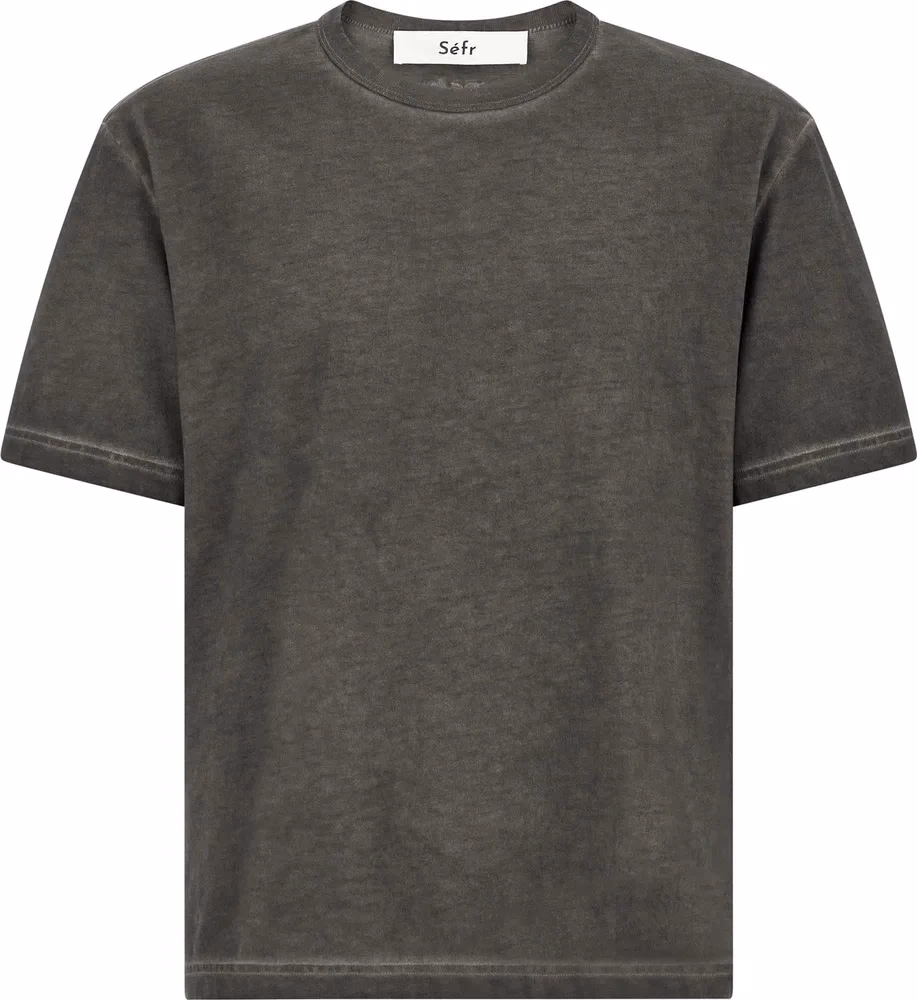 SÉFR Gray Cotton T-Shirt