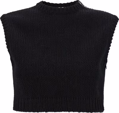 Black Cotton Cardigan