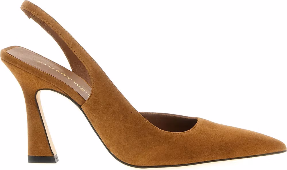 Stuart Weitzman Brown Goatskin High Heel Pumps