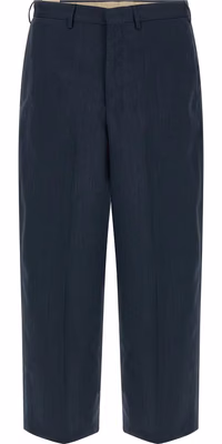 Blue Virgin Wool Dress Pants