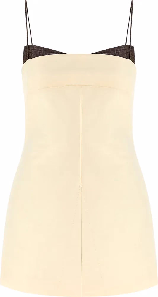 Entire Studios Beige Cotton Short Dress