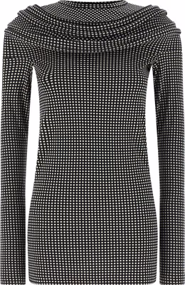 Bicolor Cotton Short Dress