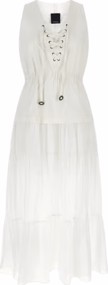 White Cotton Long Dress