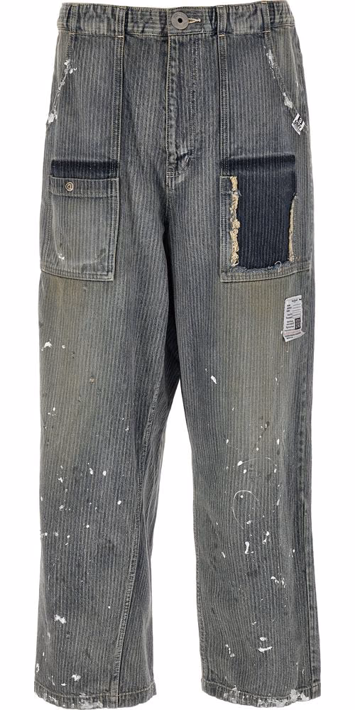 Maison Mihara Yasuhiro Blue Cotton Tapered Jeans
