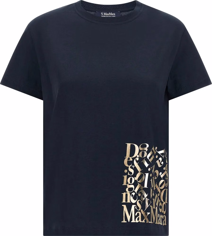 'S Max Mara Blue Cotton T-Shirt