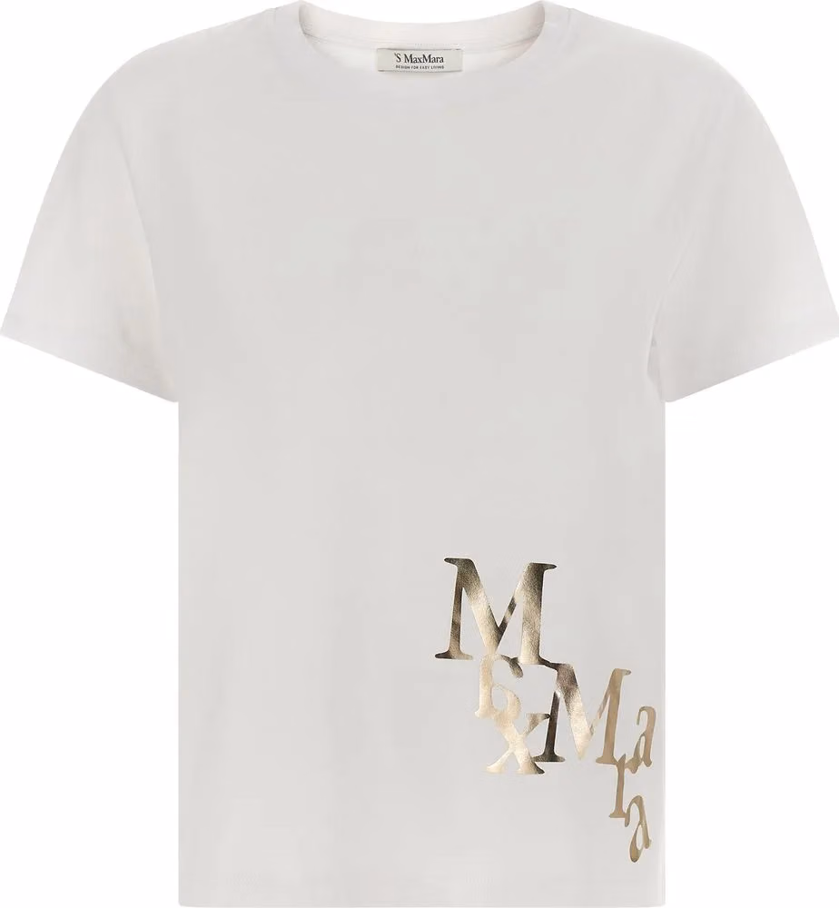 'S Max Mara Gold Cotton T-Shirt