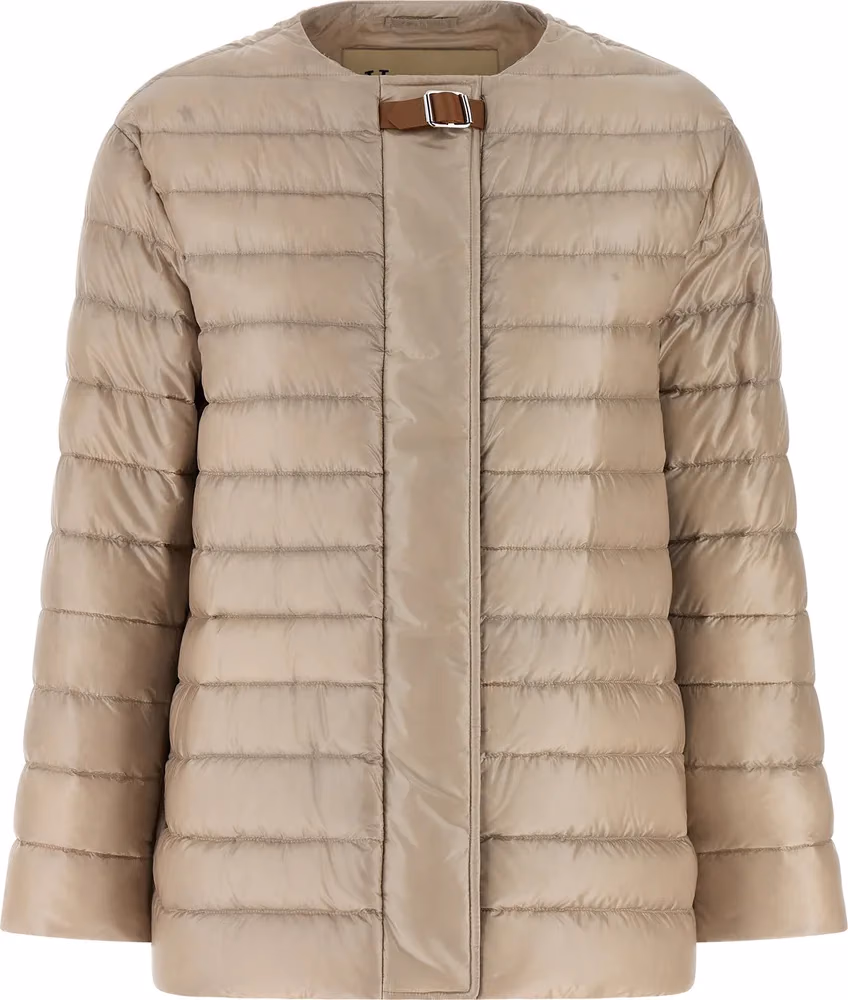 Herno Beige Polyamide Full-Length Jacket