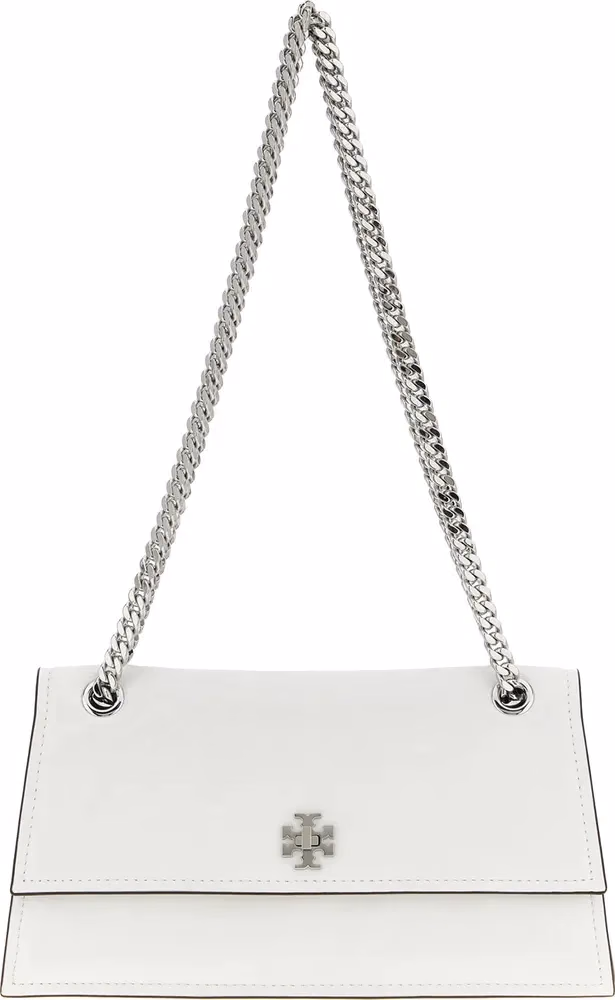 Tory Burch White Lamb Leather Shoulder Bag