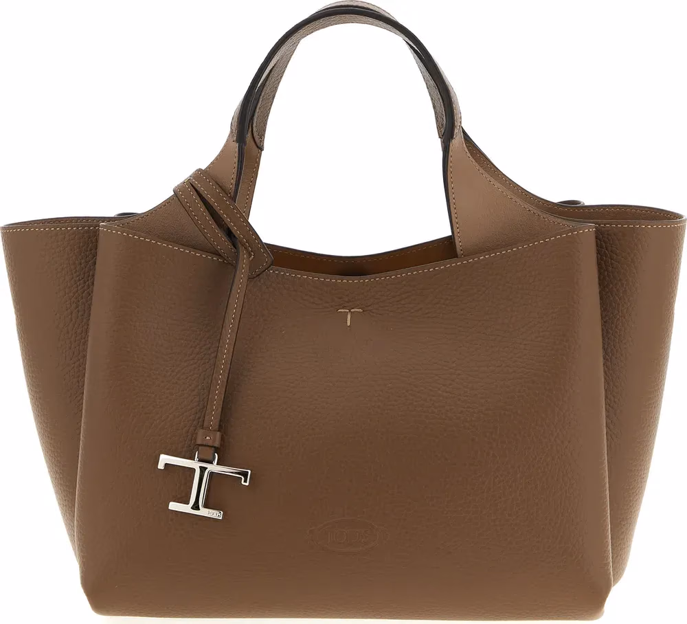 Tod's Brown Calfskin Handbag