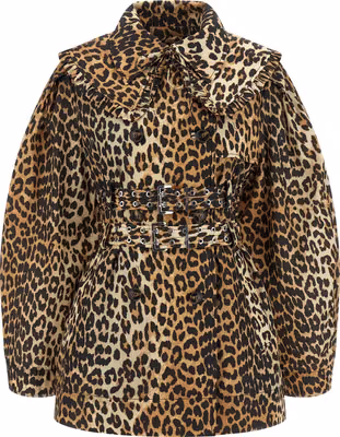 Brown Recycled Polyamide Coat