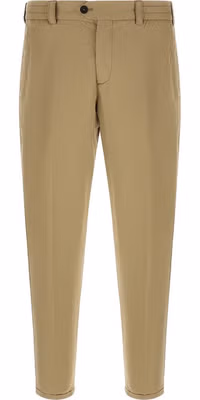 Beige Linen Casual Pants