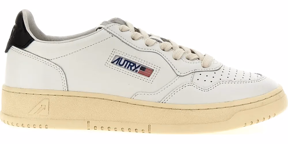 Autry Bicolor Calfskin Low Top Sneakers
