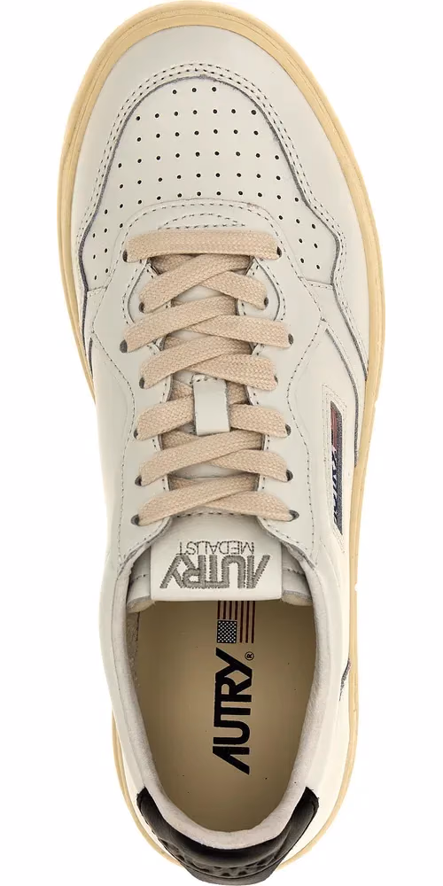 Autry Bicolor Calfskin Low Top Sneakers