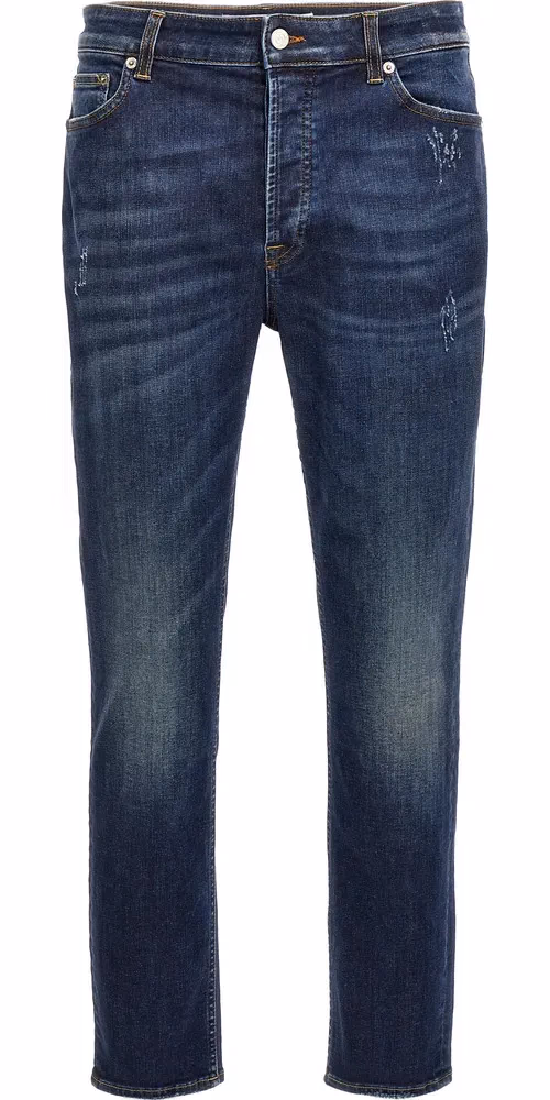 Department 5 Blue Cotton Jeans Denim