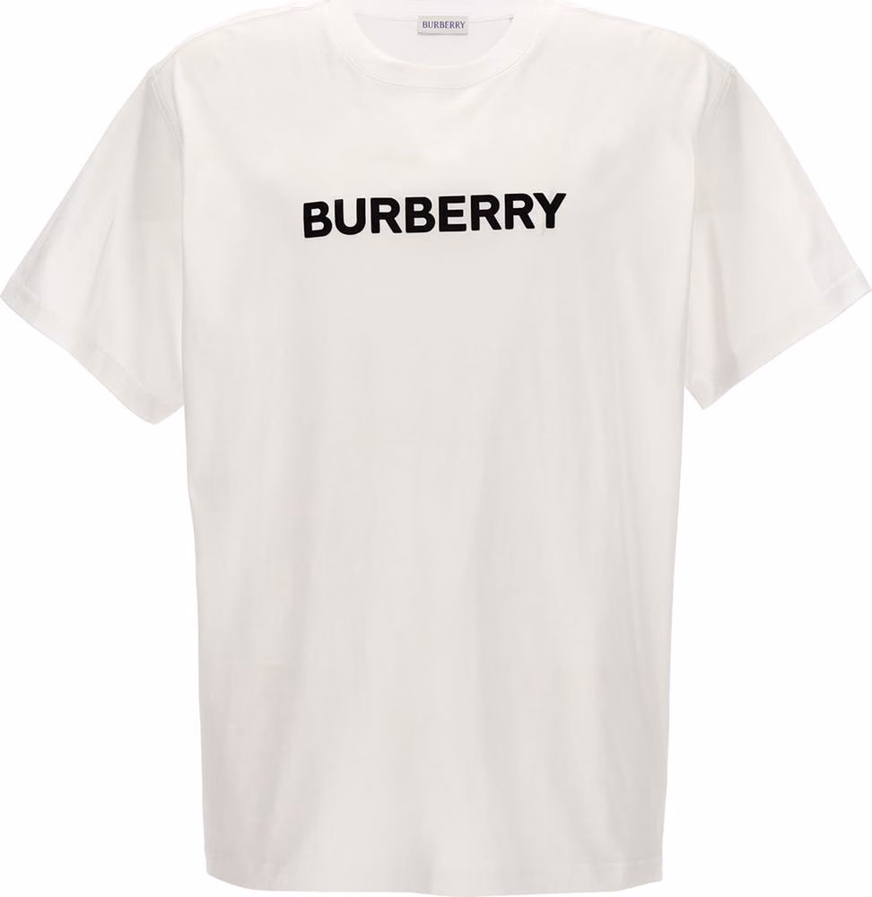 Burberry White Cotton T-Shirt