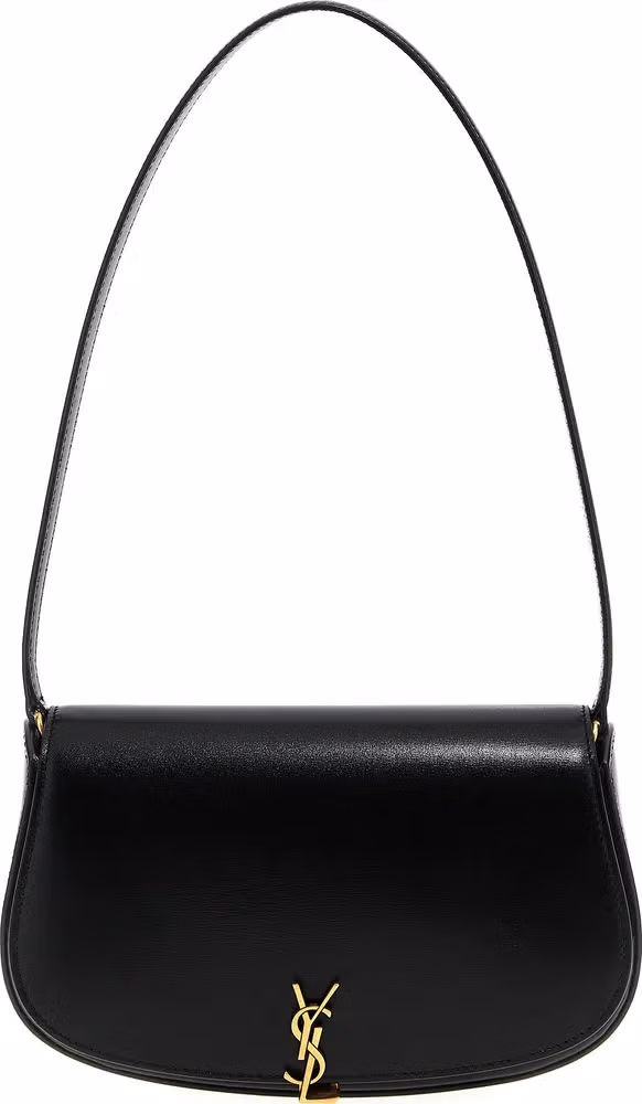 Saint Laurent Black Calfskin Shoulder Bag